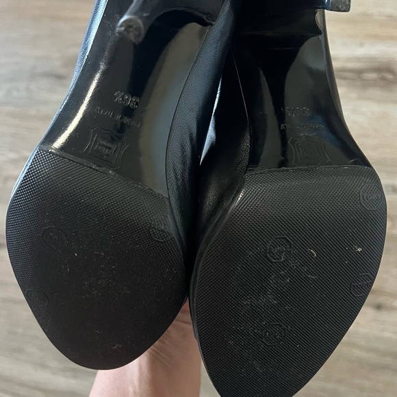 PIERRE HARDY LEATHER PUMP SHOE BLACK 36.5 OPEN TOE WOMENS - Picture 7 of 9